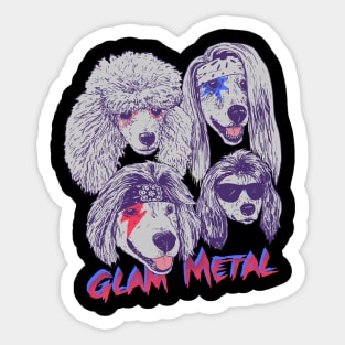 Glam Metal Sticker